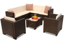 Tech rattan sarok Colorado Corner barna készletben 7