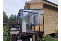 Téli kert Veranda Sanremo Palram - Canopia 3 x 5,4 m szürke