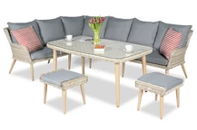 Exkluzív Madrid Sand Garden Point tech rattan készlet