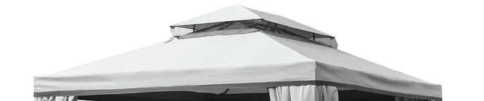 Tetőfedés sátorhoz Valencia 3x4m szürke Garden Point