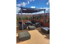 La Palma Garden Point 3x4 m-es antracit terasz pergola