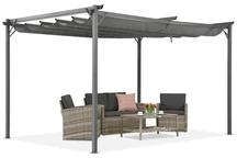 Antracit terasz pergola La Palma 3x4 Garden Point