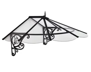 Elegáns polikarbonát ajtótető Lily Palram