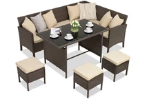 Exkluzív polirattan bútorkészlet, Siena barna Garden Point