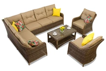 Kerti bútorgarnitúra sarokkal Toledo Corner 7 barna Garden Point