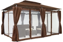 Kerti pavilon Ibiza, 3x4 m, sötét szúnyoghálóval Garden Point