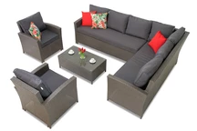 Kerti szett Parma Corner 7 antracit Garden Pointtal