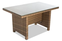 Nagy polirattan kerti asztal, Parma barna Garden Point