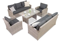 Nagyméretű Parma Apetito 8 kerti bútorkészlet szürke Garden Point