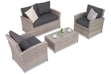 Parma Coffee 4 tech rattan bútorkészlet szürke Garden Point