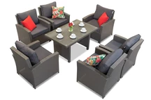 Parma Premium polirattan bútor antracit Garden Point