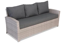 Parma szürke polirattan kerti kanapé Garden Point