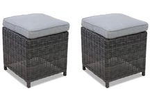 Polirattan puffok a Toledo szett antracit Garden Pointhoz - 2 db