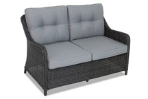 Rattan 2 személyes kanapé Toledo antracit Garden Point