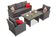 Rattan bútorkészlet Parma Apetito 5 antracit Garden Point