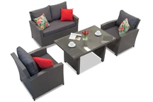 Rattan bútorkészlet Parma Apetito 5 antracit Garden Point