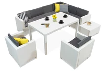 Rattan szett Colorado Corner Max 8 antracit Bicával