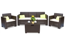 Rattan szett Nebraska 3 barna Bica dobozzal