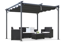 Szürke teraszos pergola La Palma 3x3 Garden Point