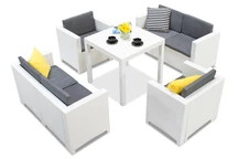 Techn rattan szett Dallas Colorado 6 fehér Bica