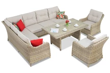 Technorattan készlet Toledo Comida 7 bézs Garden Point