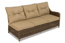 Toledo barna polirattan asztal Garden Point