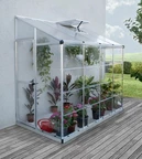 Fali üvegház Lean To Hybrid 1,24 x 2,44 m Palram ezüst