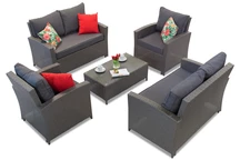 Rattan bútor Parma Coffee 6 antracit Garden Point