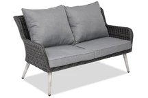 2 személyes techno rattan kanapé a teraszon Bilbao Garden Point, antracit