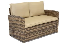 Dupla rattan kanapé Monaco Garden Point, barna