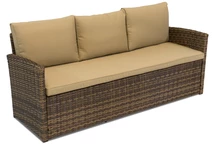 Háromüléses rattan kanapé Monaco Garden Point, barna