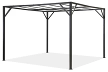 Keret fém terasz pergola Santorini számára, 3 x 3 m, antracit kerti pont