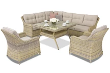 Kerti bútor technorattan Toledo Comida 7 Angular Garden Point bézs