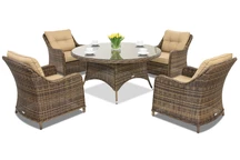 Kerti bútor technorattan Toledo Victoria 4 Garden Point barna