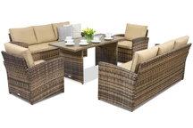 Kerti bútorok Monaco Apetito 8 Garden Point barna