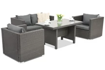 Kerti bútorok technorattan Roma Apetito 4 Garden Point antracit