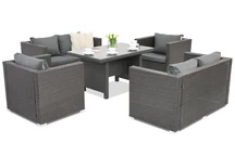 Kerti bútorok technorattan Roma Apetito 6 Garden Point antracit