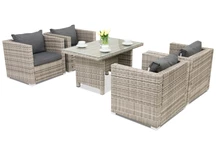 Kerti bútorok technorattan Roma Premium 4 Garden Point szürke