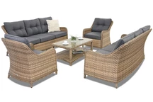 Kerti bútorok technorattan Toledo Coffee 8 Garden Point cappuccino