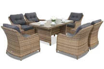 Kerti bútorok technorattan Toledo Premium 6 Garden Point cappuccino