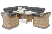 Kerti sarokbútor Toledo Comida 7 Garden Point cappuccino