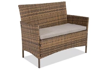 Kétüléses rattan kanapé Calabria Premium Garden Point barna