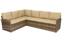 Polirattan sarokkanapé Monaco Garden Point barna