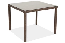 Polrattan négyzet alakú asztal 90x90 Milan Garden Point, barna