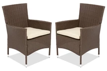 Polrattan szék Grenada Garden Point barna - 2 db-os készlet