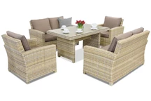 Rattan kerti bútor Bristol Apetito 6 Garden Point bézs