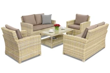 Rattan kerti bútor Bristol Coffee 6 Garden Point bézs