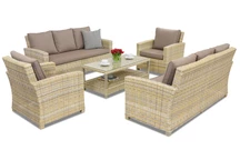 Rattan kerti bútor Bristol Coffee 8 Garden Point bézs