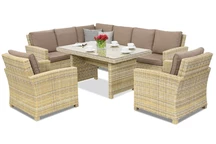 Rattan kerti bútor Bristol Comida 7 Garden Point bézs
