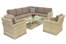 Rattan kerti bútor Bristol Corner 7 Garden Point bézs